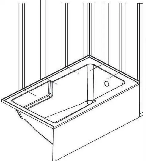 BATO BAP-2856L Built-In Bathtub - Fig 8