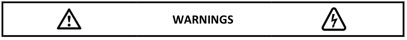 BIG ASS FANS BAFCF60240B Obsidian Electric Outdoor Heater - warning 5