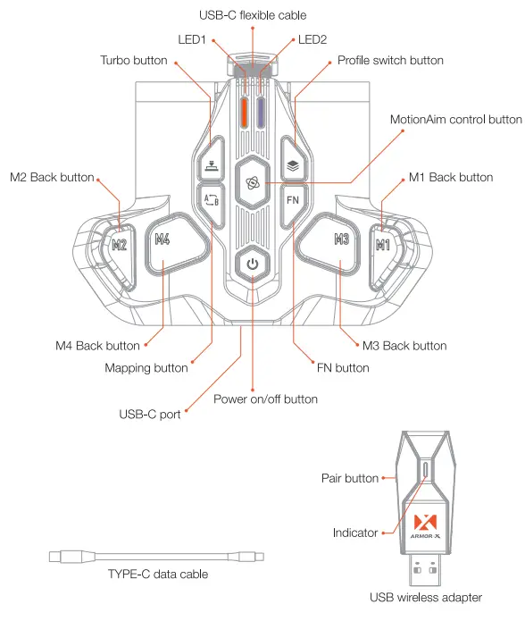 BIGBIG-WON-ARMOR-X-Pro-Wireless-Back-Button-for-Xbox-Series-XIS-Controller-fig-2