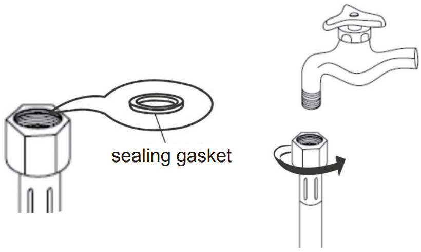 BL XQB60 1729A Fully Automatic Washing Machine - Connection of the inlet hose 4