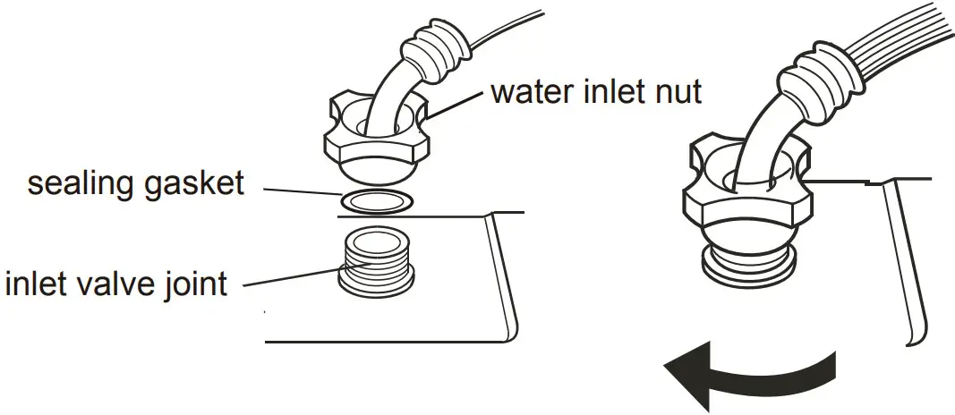 BL XQB60 1729A Fully Automatic Washing Machine - Connection of the inlet hose 5