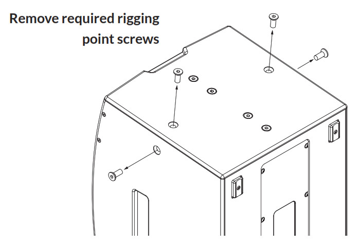 BLAZE CDD528-BA Loudspeakers - point screws