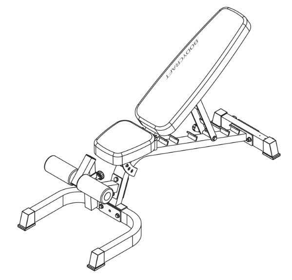 BODYCRAFT BCF602 Deluxe F I D Utility Bench