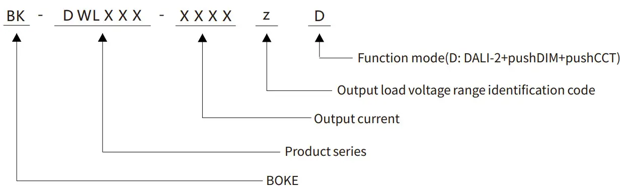 BOKE BK-DWL042 Independent Color Temperature Driver - Model