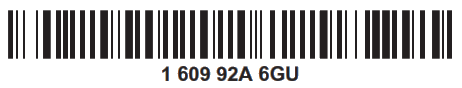 BOSCH GSR 18V 90 C Cordless Drill or Driver - Bar Code