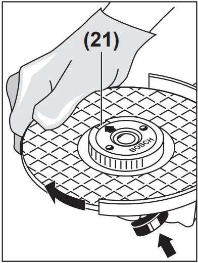 BOSCH GWS 880 Professional Angle Grinder - clockwise