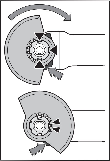 BOSCH GWX 18V 15 SC Angle Grinder - Protective guard