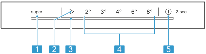 BOSCH KIN86 Fridge Freezer - Control panel