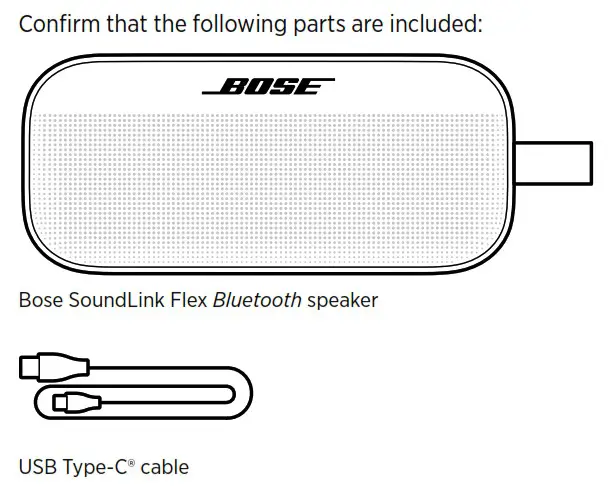 BOSE AM866666-0010 SoundLink Flex Bluetooth Speaker - CONTENTS