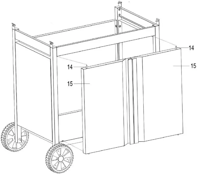 BOSS IQBQ6BCHTB Premium 6 Burner BBQ with Side Burner - frame