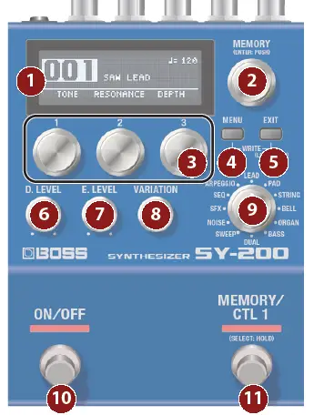 BOSS SY-200-Guitar-Synthesizer- (2)