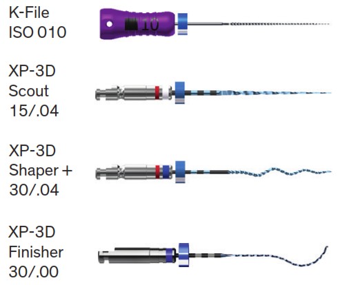 BRASSELER XP-3D Shaper and Finisher Endo Files with Prokit - Description