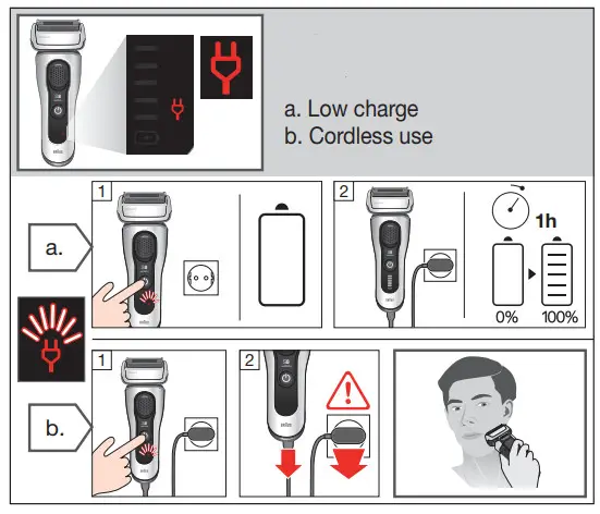 BRAUN 5795 Series Clean and Charge Base for Shaver - Fig 3