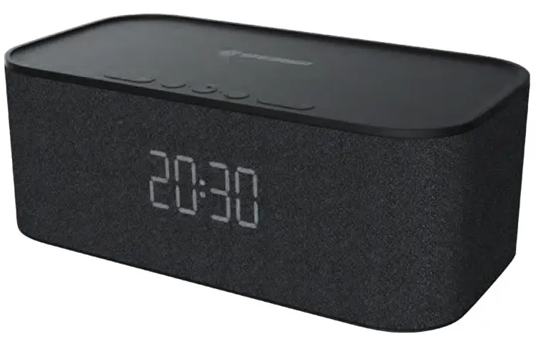 BRESSER BCC1001 Bluetooth Speaker with Alarm Clock