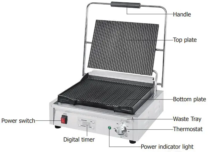 BUFFALO-FC386-Double-Half-Ribbed-Contact-Grill-fig-1