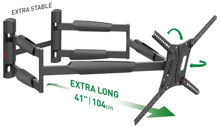 Barkan BM466XP Extra Long and Stable Premium TV Wall Mount