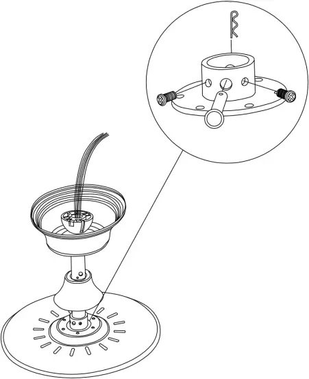 BellaDepot DC4262-W Retractable Ceiling Fan - c1