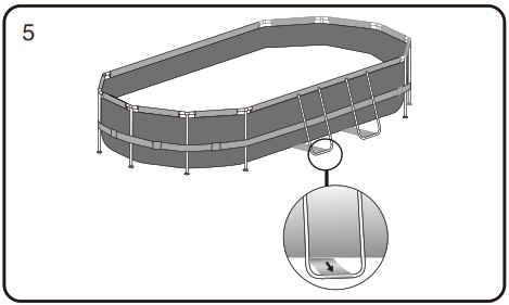 Bestway 56710 Power Steel Oval Frame Pool 549x274x122cm - INSTALLATION5