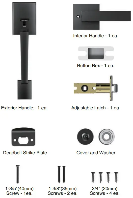 Brightify DCC04171101 Oil Bronze Front Door Handle - parts5