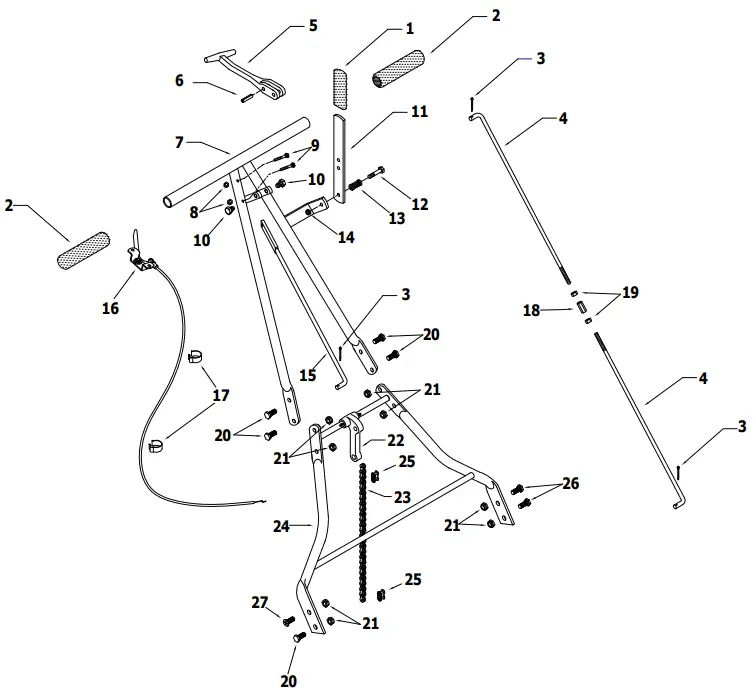 CALIFORNIA TRIMMER RL255 25 Inch Commercial Reel Mower - PARTS INFORMATION