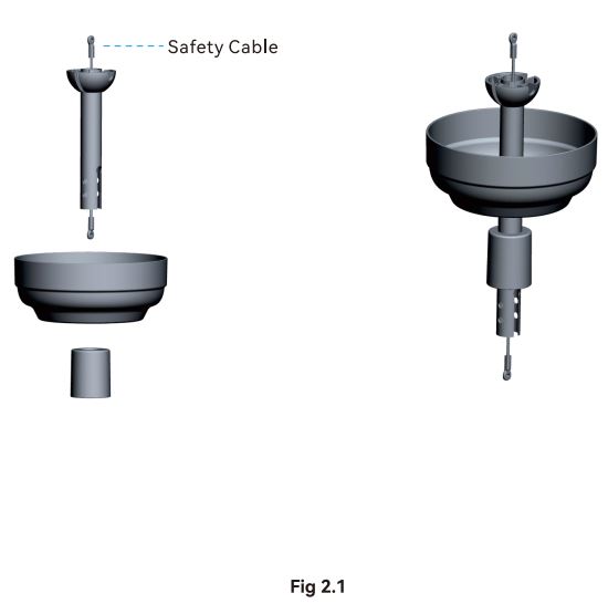 CARRO LCFP523N Black Color Changing Indoor Ceiling Fan Light Instruction Manual - Attach the Download
