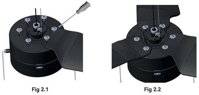 CARRO LCFP523N-L11-B2-1-FM Black Integrated LED Indoor Ceiling Fan - parts5