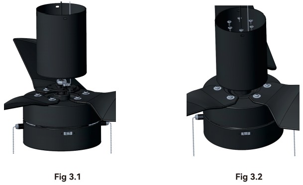 CARRO LCFP523N-L11-B2-1-FM Black Integrated LED Indoor Ceiling Fan - parts6