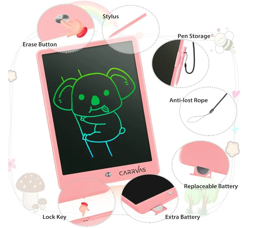 CARRVAS-10-Inch-Colorful-LCD-Writing-Tablet-FIG.1