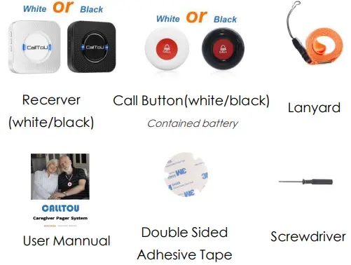 CC01 Series Calltou Wireless Caregiver Pager-FIG2