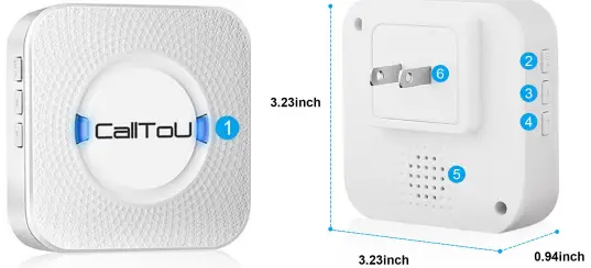 CC01 Series Calltou Wireless Caregiver Pager-FIG3