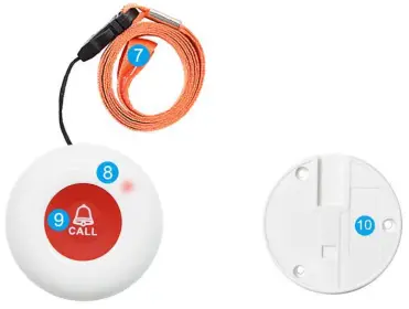CC01 Series Calltou Wireless Caregiver Pager-FIG4