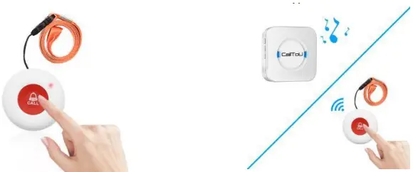 CC01 Series Calltou Wireless Caregiver Pager-FIG6