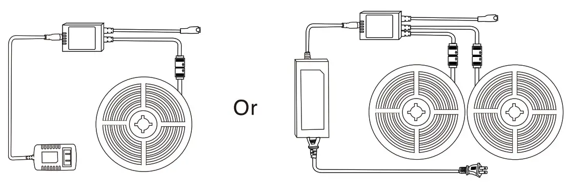 CHARKEE CH55NW1250FT-TY LED Strip Lights - power