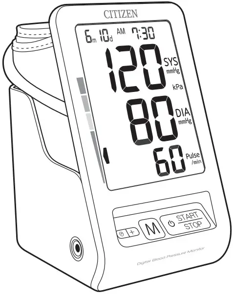 CITIZEN CH 456 Digital Blood Pressure Monitor
