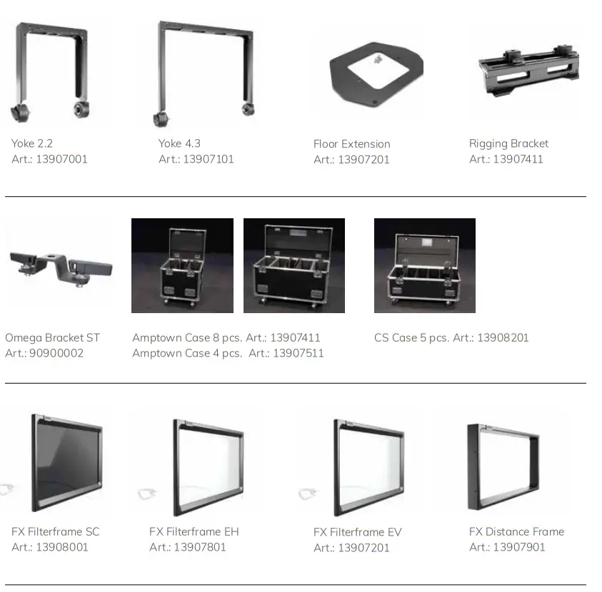 CLUSTER S2 High Power Pixel Mappable Hybrid Strobe - ACCESSORIES