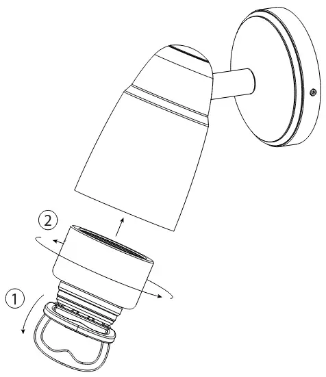 CORSTON 14623 Ealing Ground Spotlight - tighten collar 8
