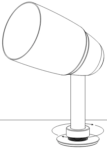 CORSTON 14623 Ealing Ground Spotlight - tighten collar