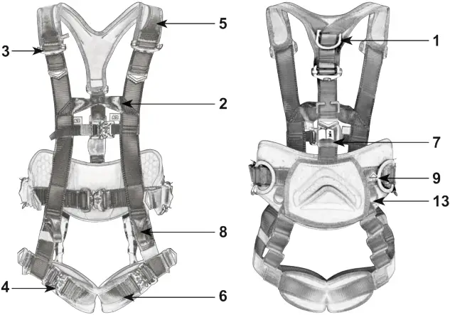 CRESTO Safety Harness - b1
