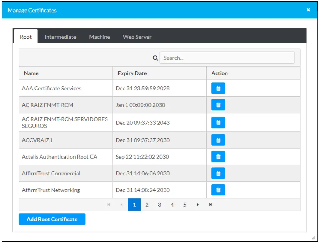 CRESTRON M202109001 Flex Pod Wireless Audio Solution - Manage Certificates