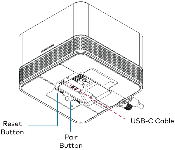 CRESTRON M202109001 Flex Pod Wireless Audio Solution - Pair the Pod to the Hub 2