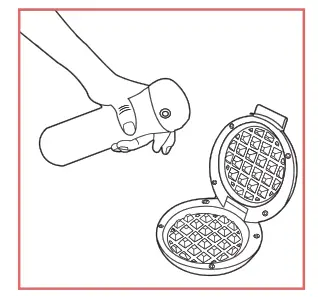 CROWNFUL CF-WM01 Mini Waffle Maker Machine - Figure 5