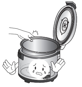 CUCKOO CR-3032 Commercial Large Capacity Rice Cooker - Be careful not to harm