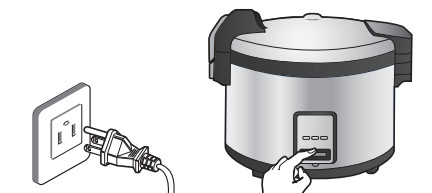 CUCKOO CR-3032 Commercial Large Capacity Rice Cooker - Connect power plug