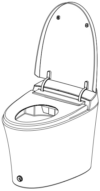 Casta Diva CD Y010S Smart Toilet with Built Bidet - Figure