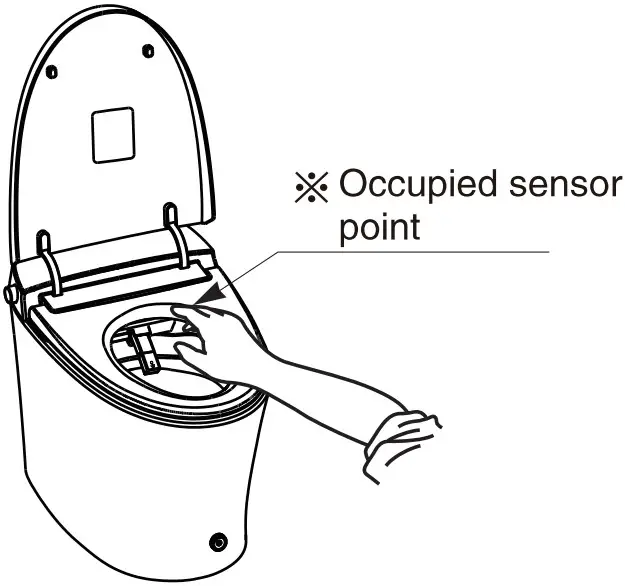 Casta Diva CD Y010S Smart Toilet with Built Bidet - Sensor point
