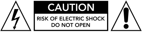 Caution-Risk of electric shock-do not open icon