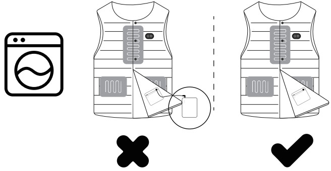 Comfytemp K7042 Heated Vest - Cleanning