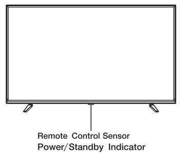 Continental CE TV43FQW102US 43 Inch FHD Slim Frame Smart TV - Front Panel