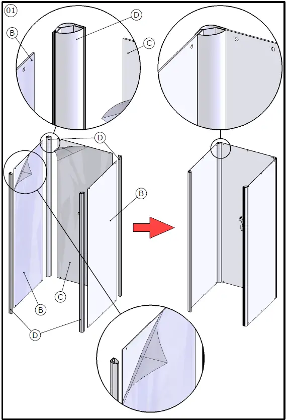 Couverture DES519I Shower Cubicle 6