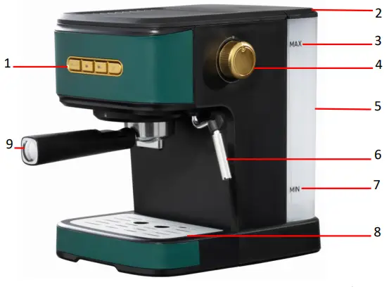 DAEWOO-SDA2279-Espresso-Coffee-Machine-fig-3